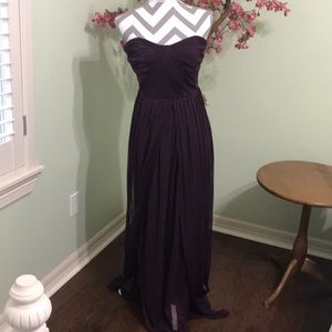 David’s Bridal dress in plumb